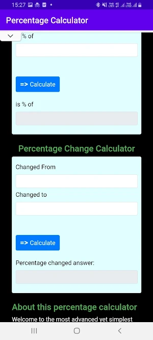 Percentage Calculator Screenshot 3