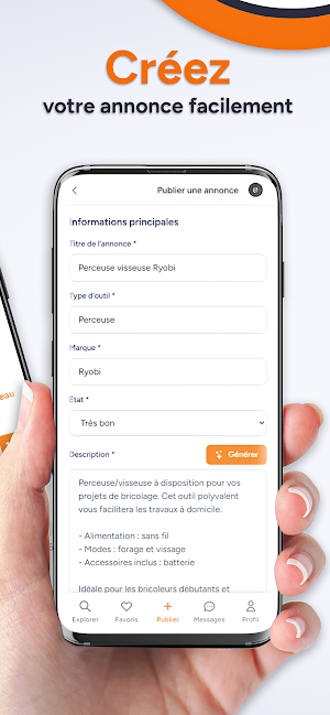 Toolzy - location d'outils Screenshot 1