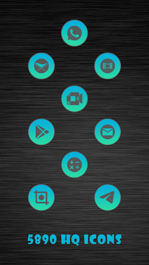 Dusky Blue Infinity Icons Screenshot 2