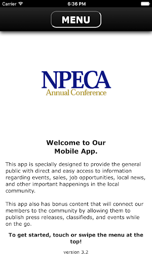 NPECA Conference App Screenshot 0