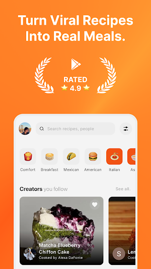 Sizzle - Discover, Shop, Cook! Screenshot 0