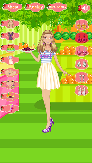 Fruiterer Girl Dress up Game Screenshot 2