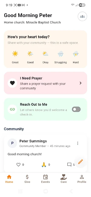 SocialOrb: Church Community Screenshot 1