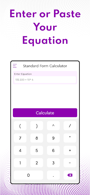 Standard Form Calculator Screenshot 1