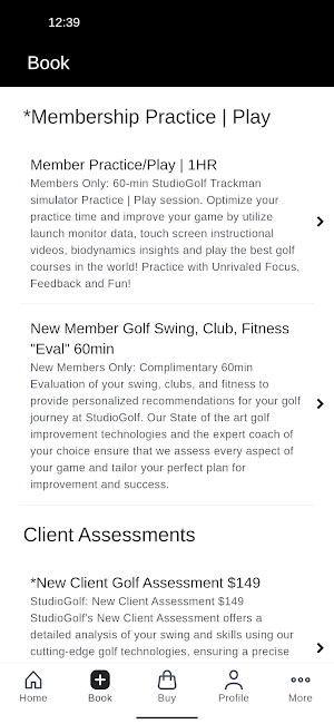 StudioGolf Screenshot 1