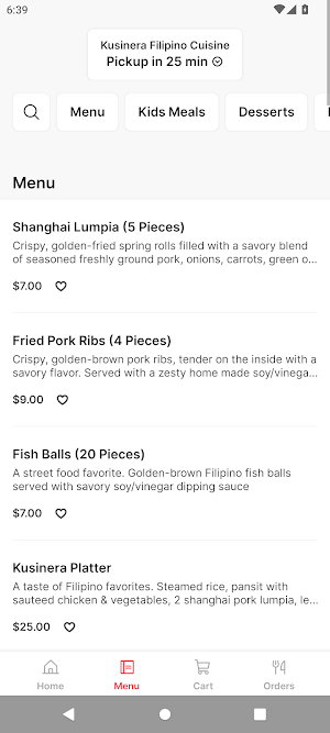 Kusinera Filipino Cuisine Screenshot 1