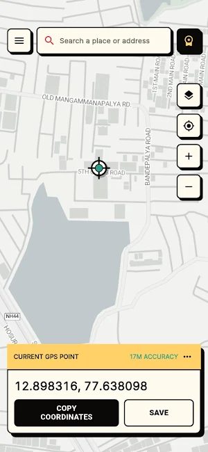GPS Coordinates Map Screenshot 0