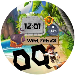 Treasure Pirate Watch Face Screenshot 1