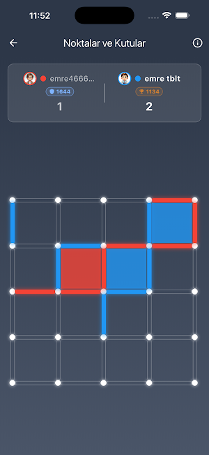 Dots and Boxes: Online Screenshot 3