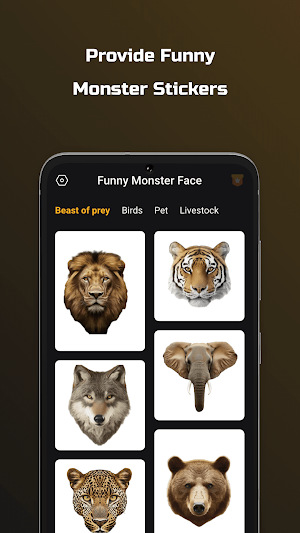Funny Monster Face - stickers Screenshot 3