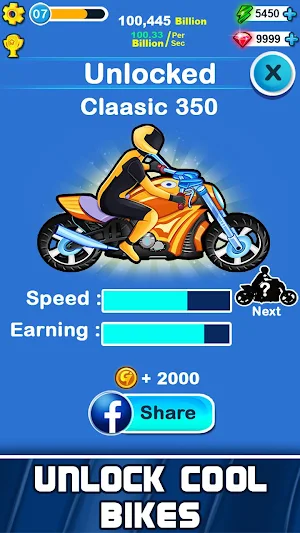 Merge Bike Click & idle Tap Tycoon - Well of Death Screenshot 3