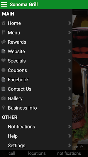 Sonoma Grill Screenshot 1