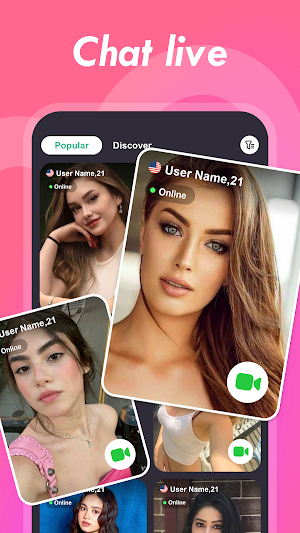 LustGirl Live Video Call App Screenshot 3