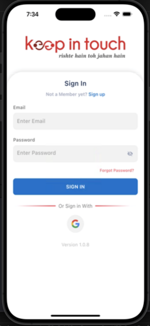 Keep In Touch Screenshot 1