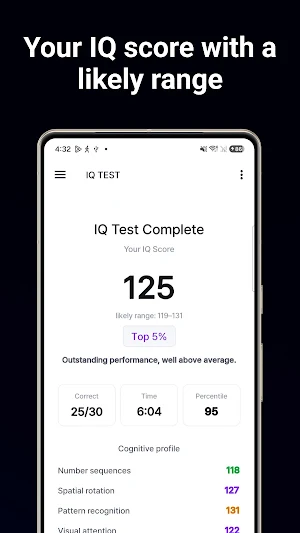 IQ Test - Brain Training Games Screenshot 2