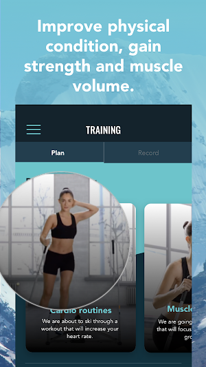 Aeroski Fitness App Screenshot 2