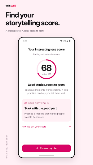 Tells Well: Voice Story Coach Screenshot 0