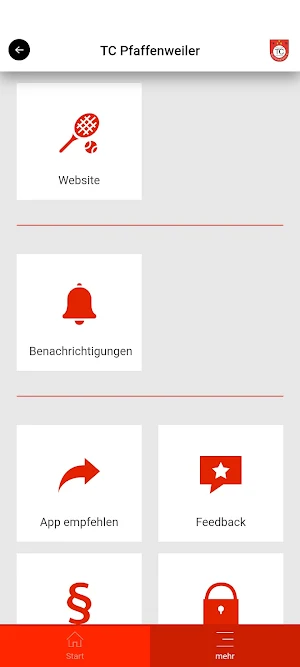 TC Pfaffenweiler Screenshot 2