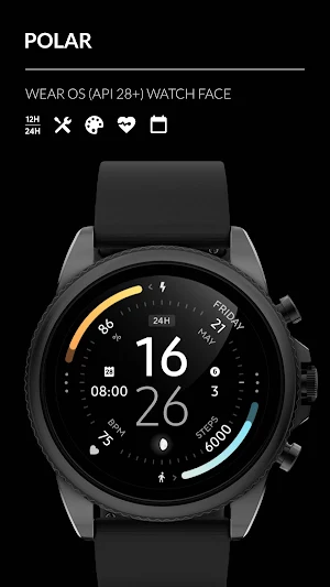 Awf Polar - watch face Screenshot 0