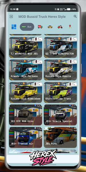 MOD Bussid Truck Herex Style Screenshot 3
