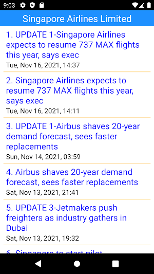 Stocks: Singapore Stock Market Screenshot 3