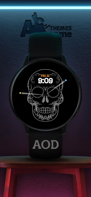 AnimatedSkull WearOS WatchFace Screenshot 1