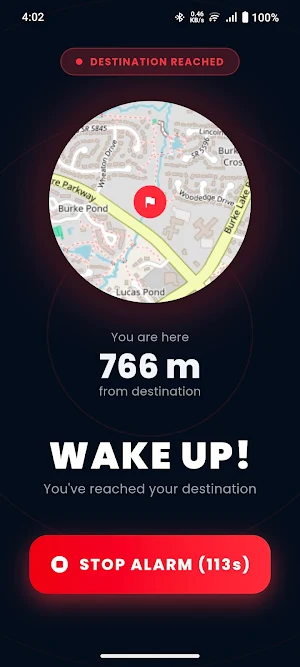 Transit Nap - GPS Alarm Screenshot 2