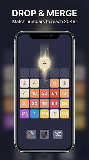 2048 Merge Numbers Puzzle Screenshot 0