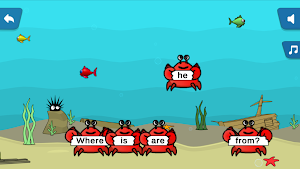 Learn English Game-Grab a Crab Screenshot 0