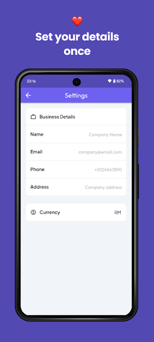 Simplest Receipt Maker Screenshot 3