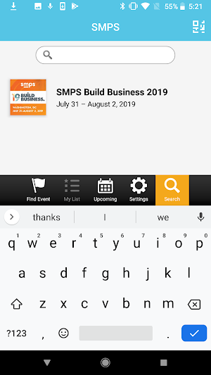 SMPS Events Screenshot 1