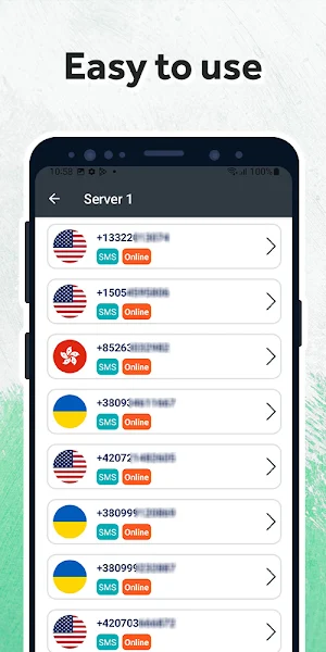 Temp SMS and Mail Screenshot 1