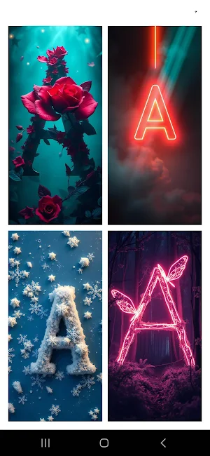 A Letter Wallpapers 4k Screenshot 1