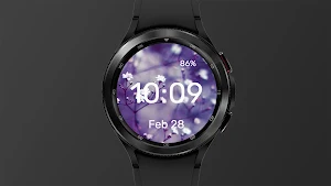 Lilac Flowers - Watch Face Screenshot 0