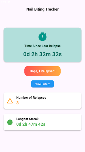 Nail Biting Tracker Screenshot 0