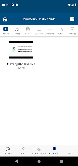 Ministério Cristo é Vida Screenshot 3
