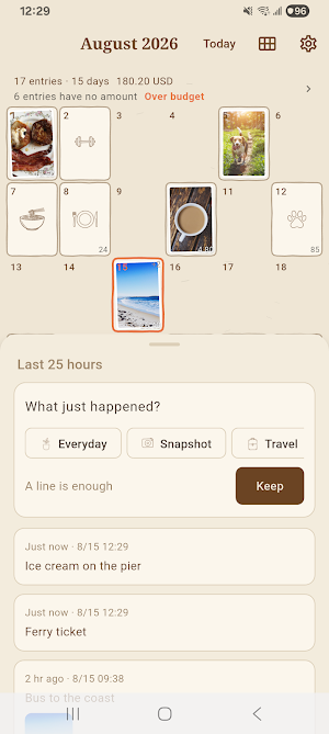 Bento Days: Photo Food Diary Screenshot 1