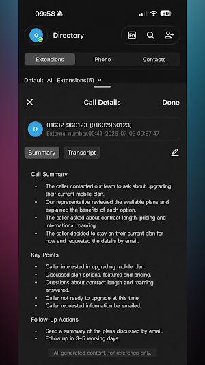 IPVoice Mobile App VoiceX Screenshot 2