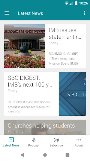 Baptist Press Screenshot 0
