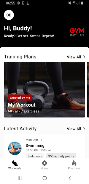 GYM SPORT+SPA Screenshot 1