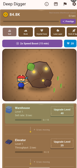 Deep Digger:Idle Mining Tycoon Screenshot 2
