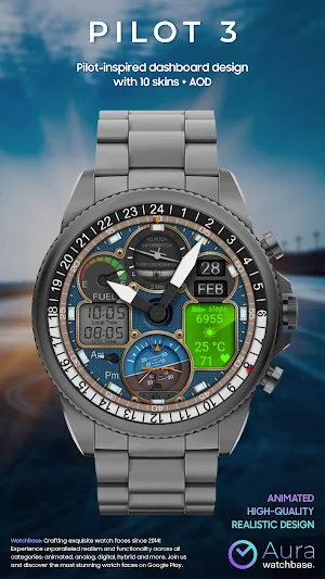WB Pilot 3 Animated Watch Face Screenshot 0