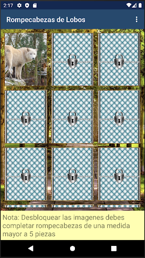 Rompecabezas de Lobos Screenshot 1