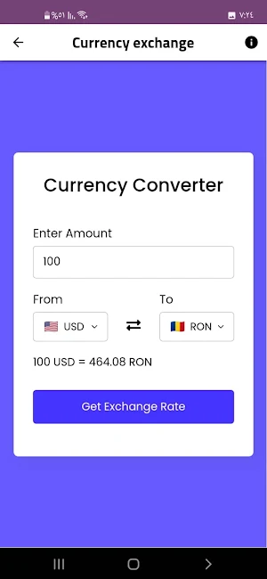 Currency exchange Screenshot 2