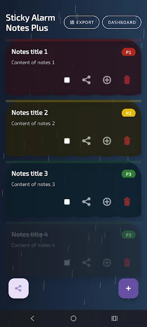 Sticky Alarm Notes Plus Screenshot 2