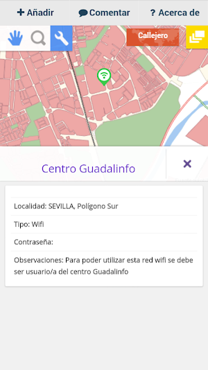 Puntos de acceso a Internet Screenshot 2