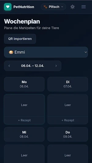 PetNutrition Tracker Screenshot 2