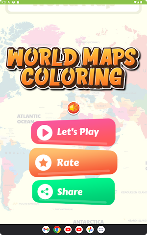 Coloring world map Glitter Screenshot 2