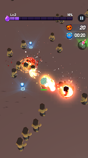 Dragon vs Zombie : Endless io RPG Screenshot 1