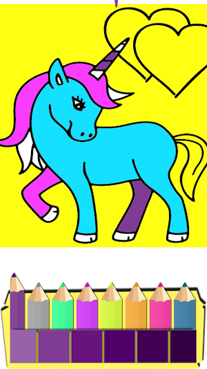 Unicorn Coloring Book For Kids Screenshot 1